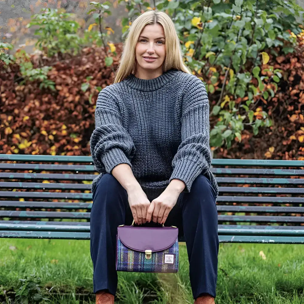 Mini Day Bag in Harris Tweed