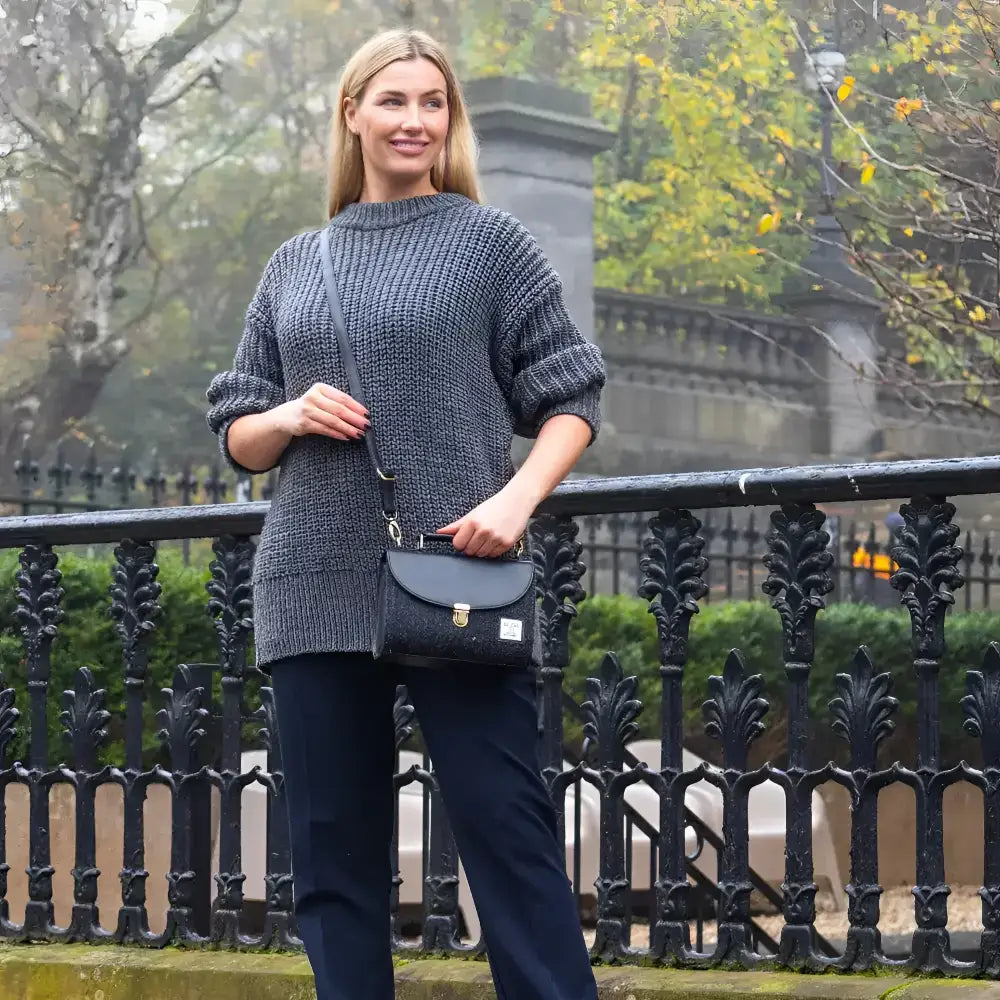 Mini Day Bag in Harris Tweed