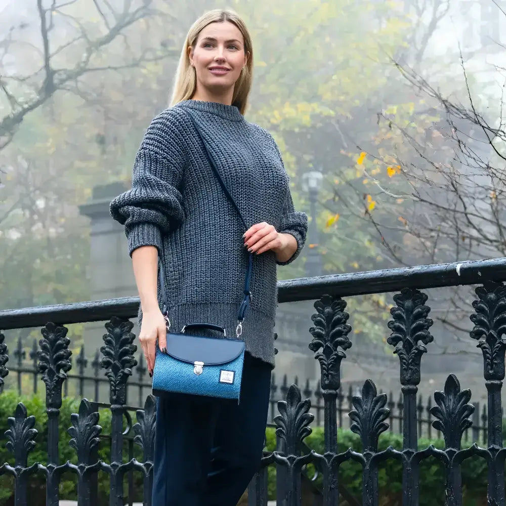 Mini Day Bag in Harris Tweed