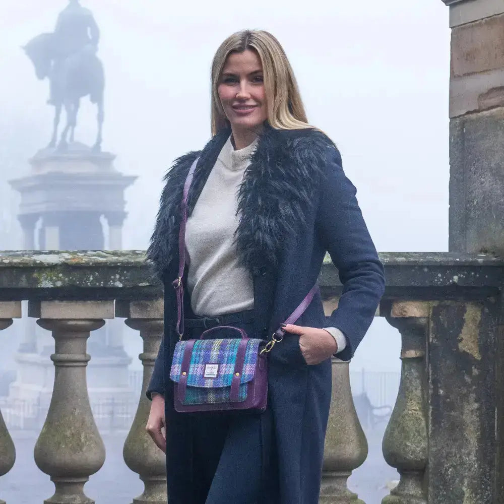 Mini Messenger Bag in Harris tweed - Tweed