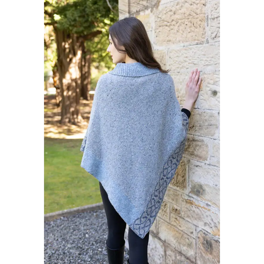 Mull Cape in Sleet Donegal Wool - Cosy Essentials