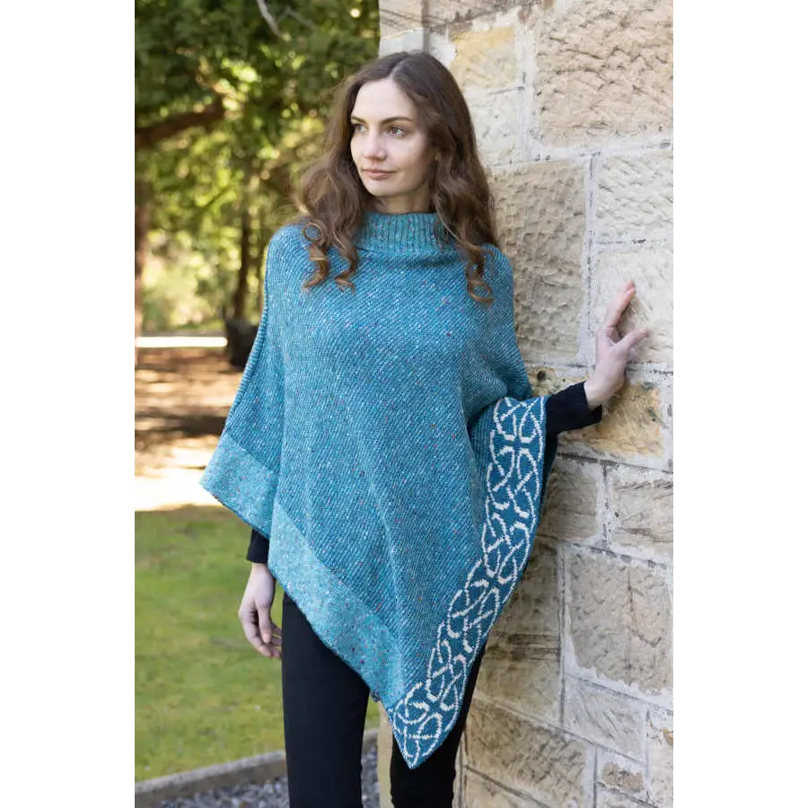 Mull Cape in Spearment Donegal Wool - Cosy Essentials