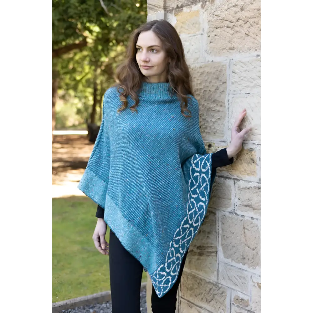 Mull Cape in Spearment Donegal Wool - Cosy Essentials