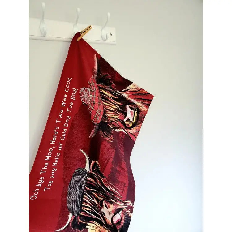 Och Aye The Moo Kitchen Towel - Scottish Home