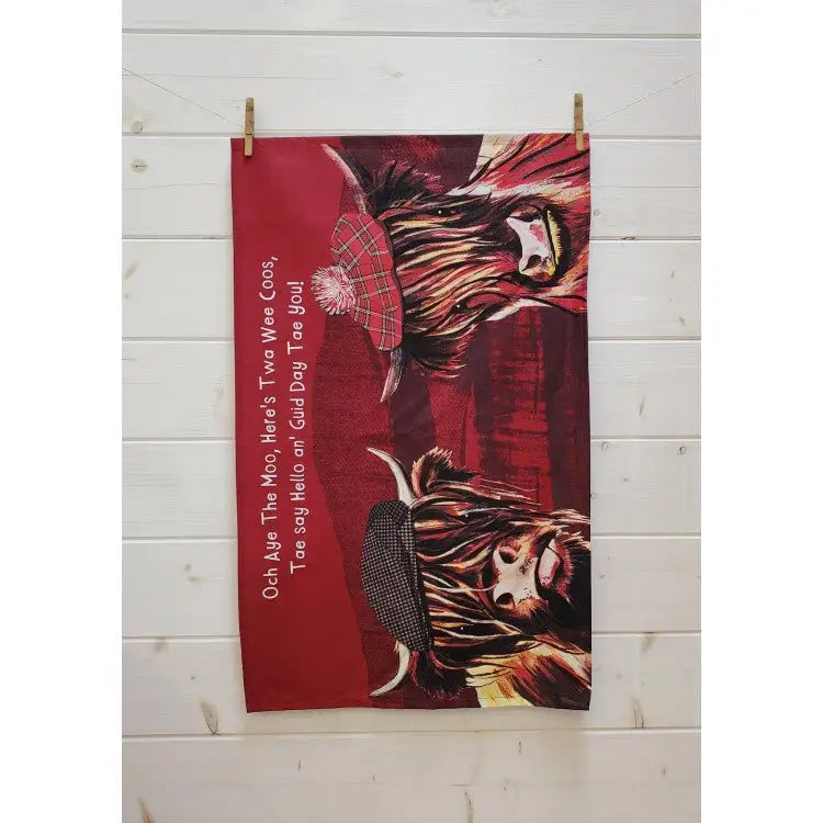 Och Aye The Moo Kitchen Towel - Scottish Home
