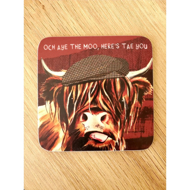 Och Aye The Moo Coaster | Wee Wishes | Scottish Creations