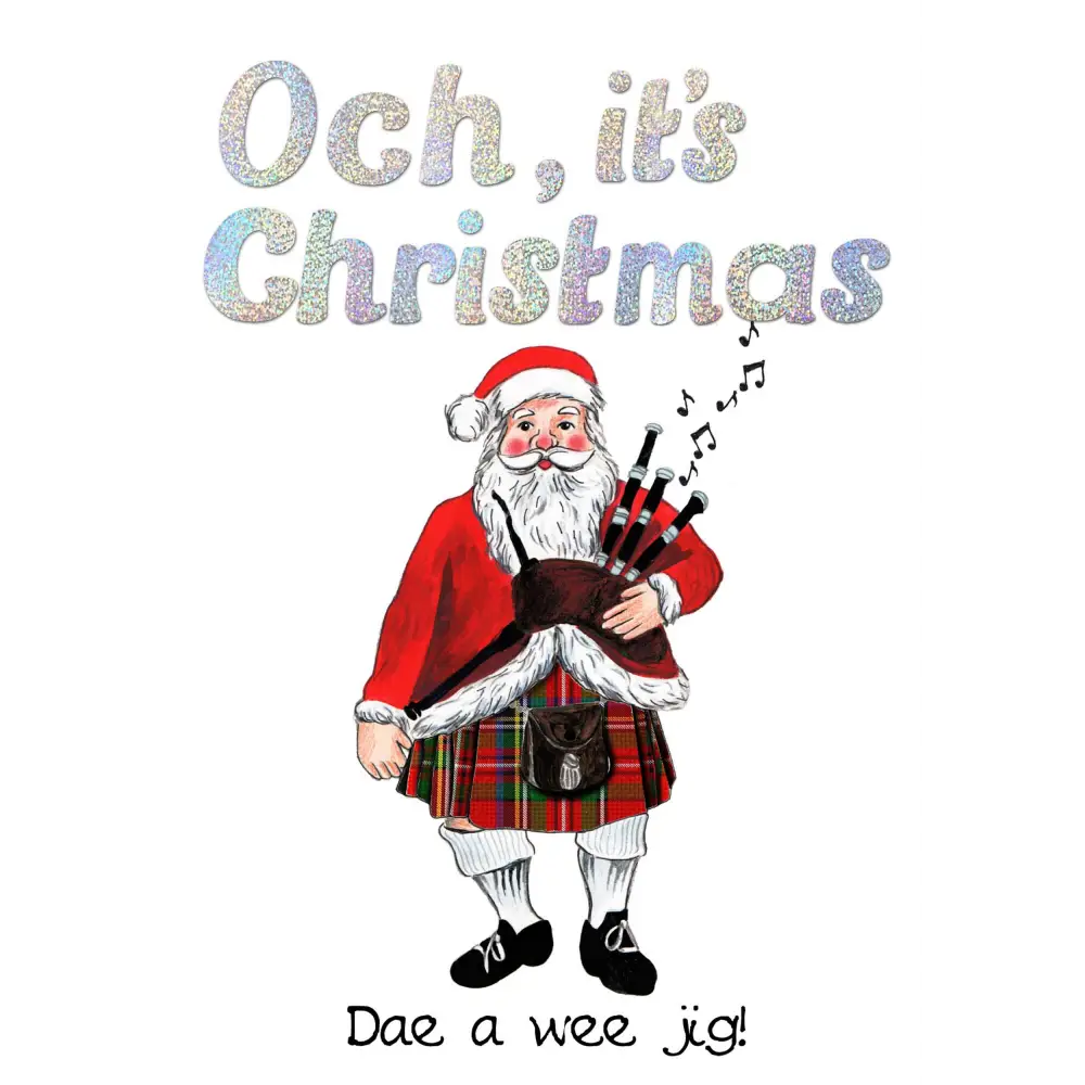Och it’s Christmas Dae a Wee Jig Card - Greeting & Note Cards