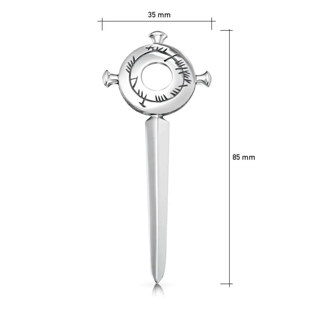 Ogham Kilt Pin - Scottish Jewelry