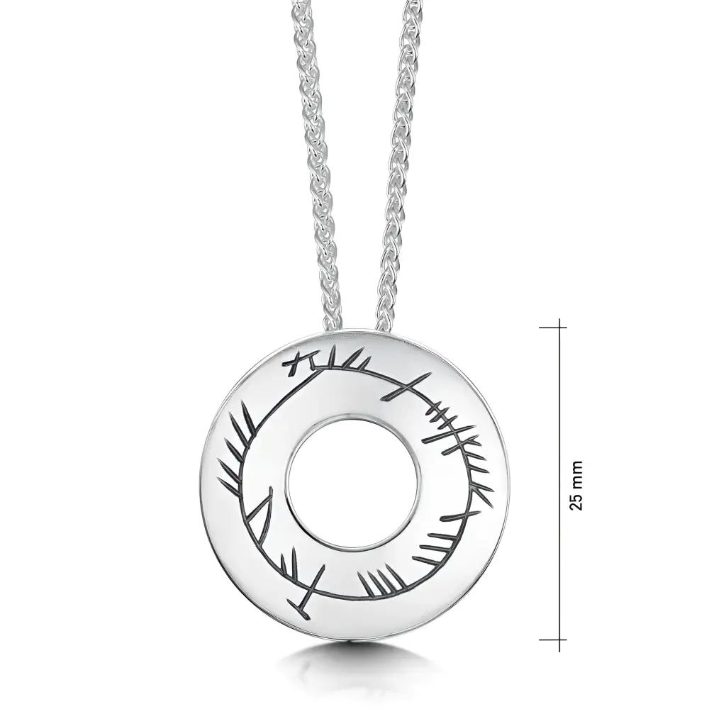 Ogham Pendant - 16’’ - 18’’ - Scottish Jewelry