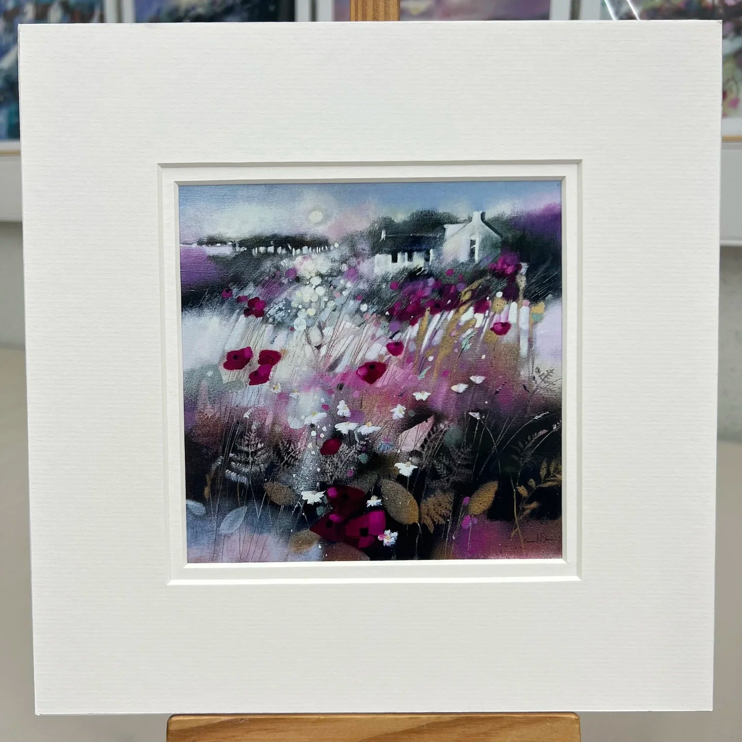 Greeting Card 'Perthshire Poppies in Pink'