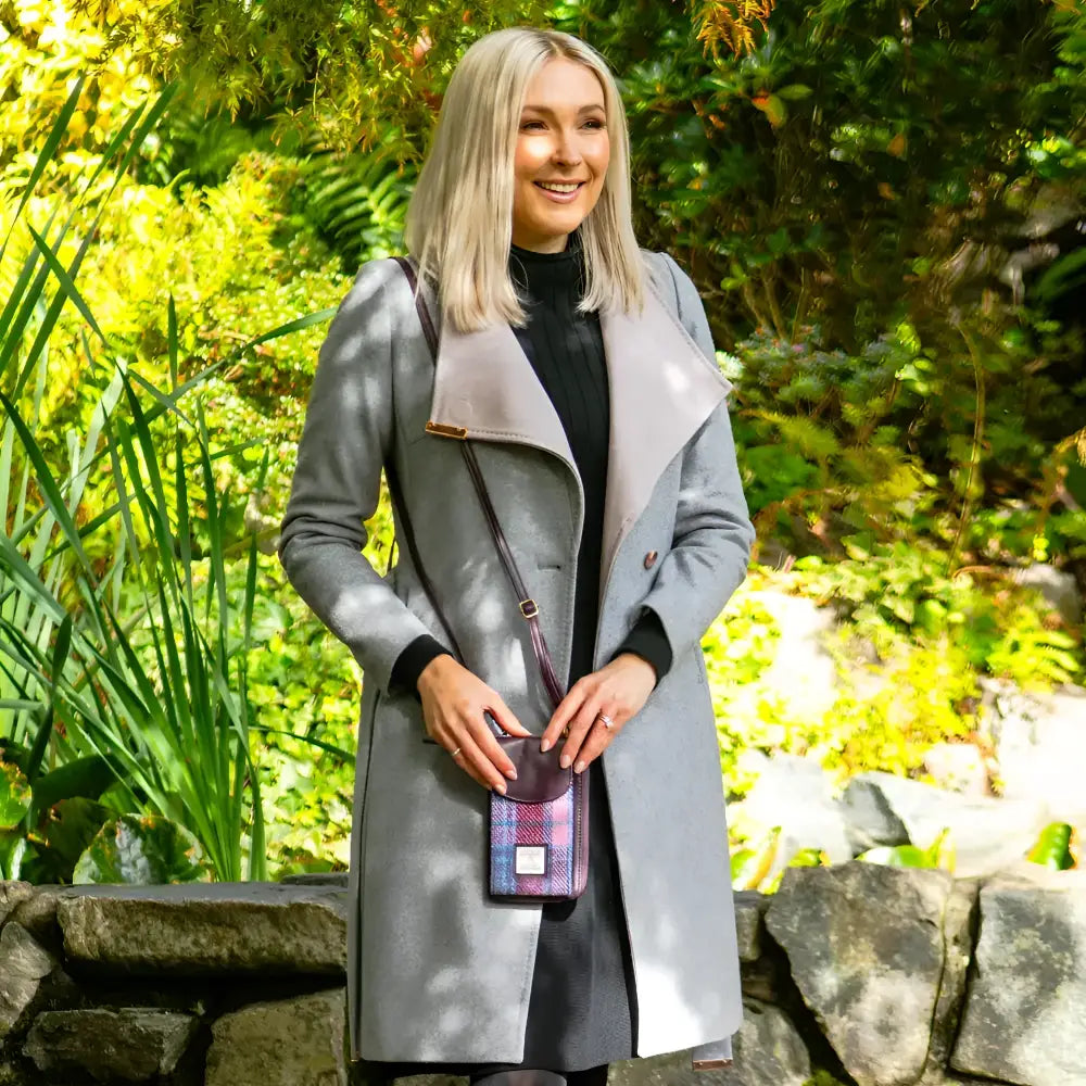 Phone Purse in Harris Tweed