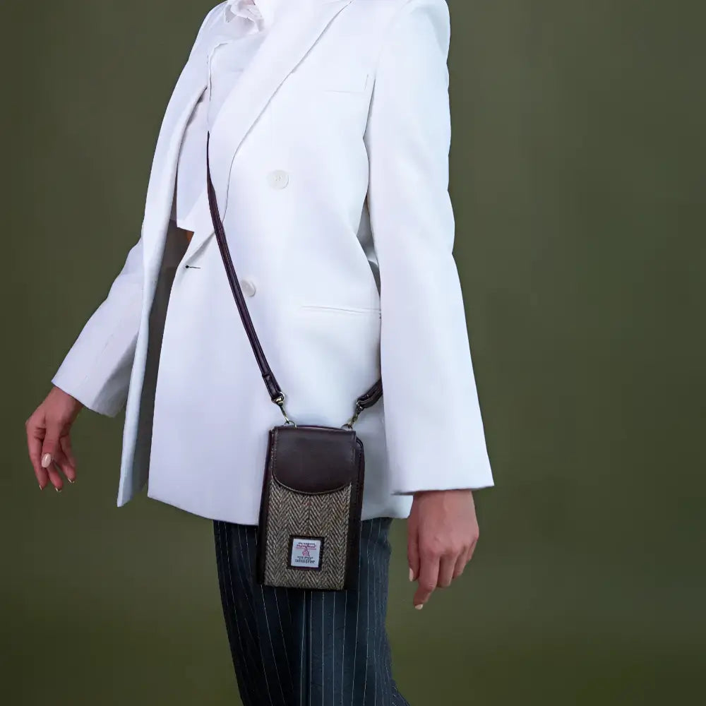 Phone Purse in Harris Tweed