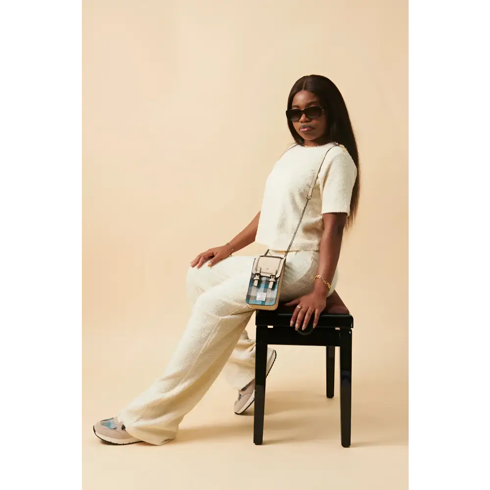 Phone Tote in Harris Tweed