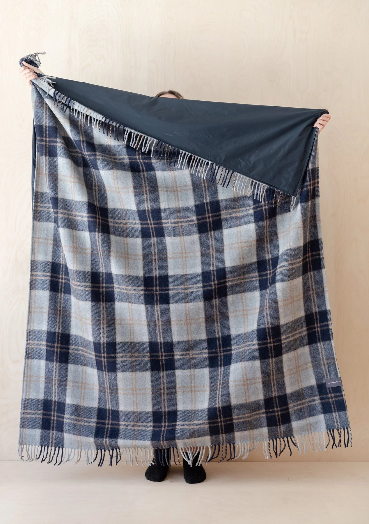 Picnic Blanket in Bannockbane Silver Tartan | TBCo | Scottish Creations
