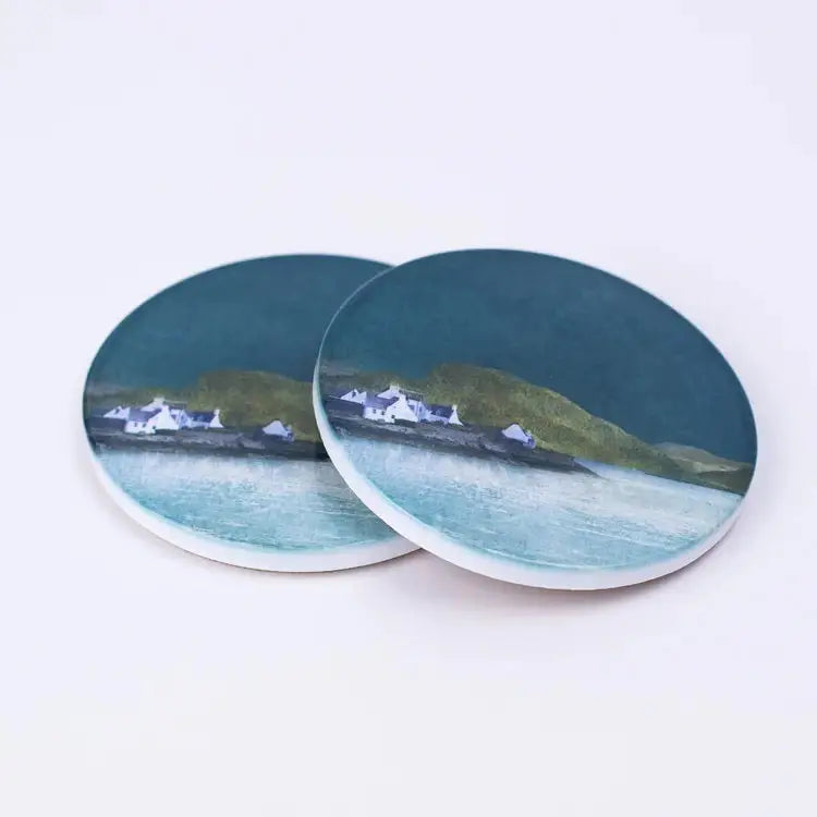 Plockton Ceramic Coaster - Scottish Home
