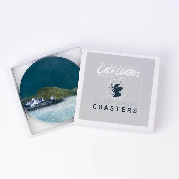 Plockton Ceramic Coaster - Scottish Home