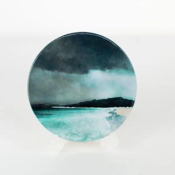 Reef Beach Isle of Lewis Ceramic Coaster - Scottish Home