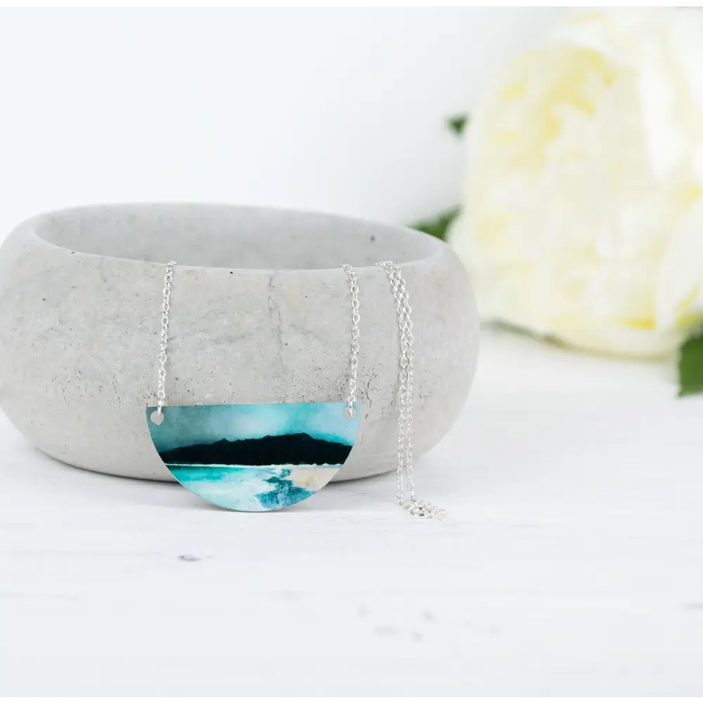 Reef Beach Isle of Lewis Silver Necklace - Scottish Jewelry