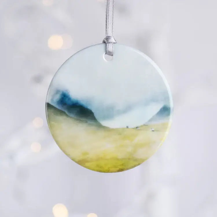 Scottish Art Porcelain Ornament - Glencoe the Road North