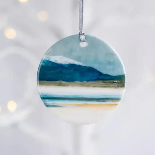 Scottish Art Porcelain Ornament - Winter Luskentyre