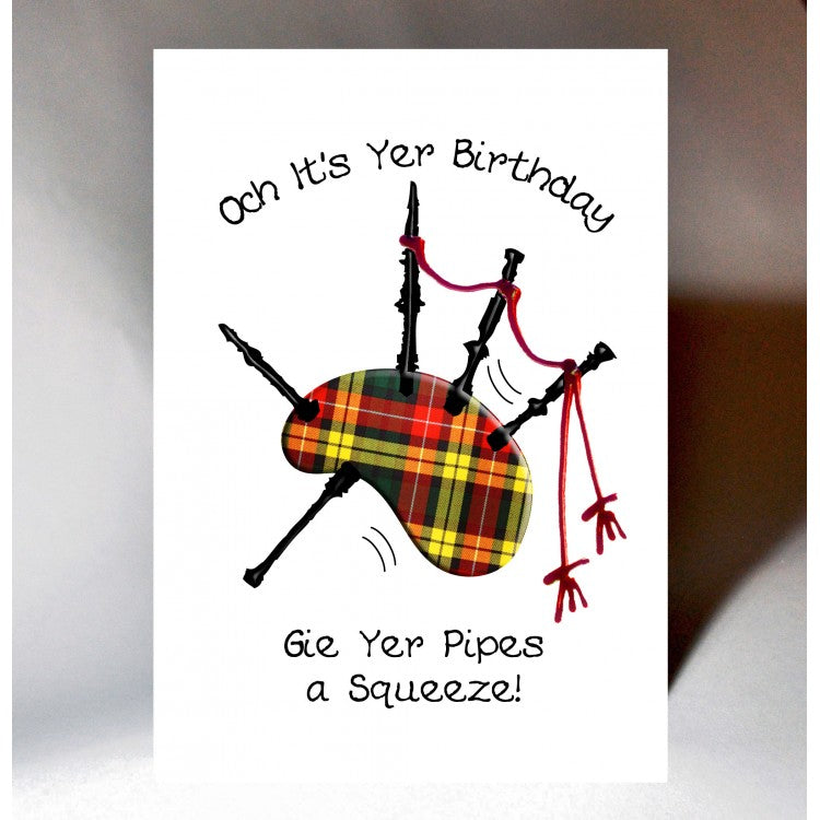 Scottish Bagpipes Birthday Card | Wee Wishes | Scottish Creations