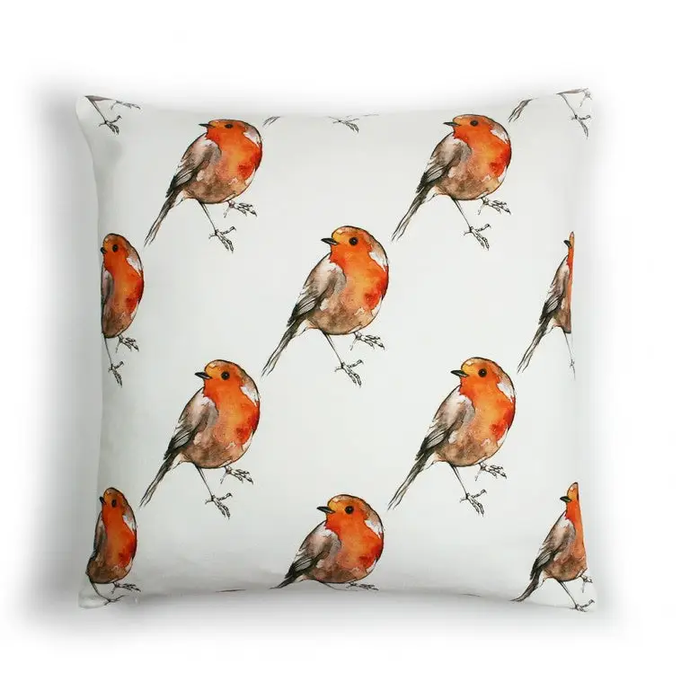 Scottish Robin Pillow - Home
