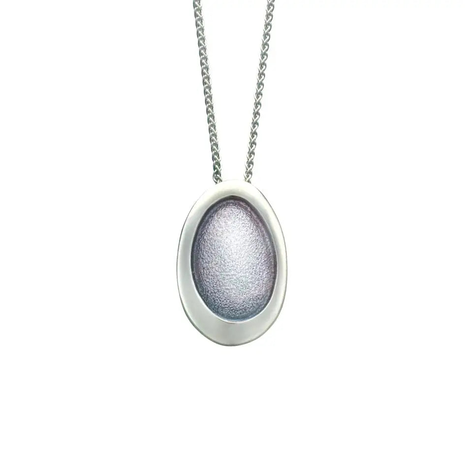 Shoreline Pebble Oval Pendant - 18’’ - 20’’ - Scottish Jewelry