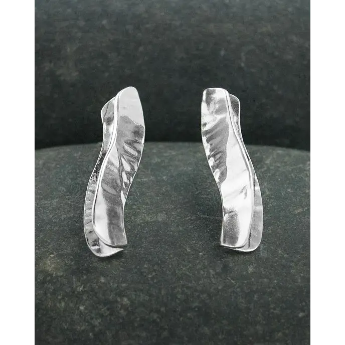 Side Wave Earrings - Scottish Jewelry