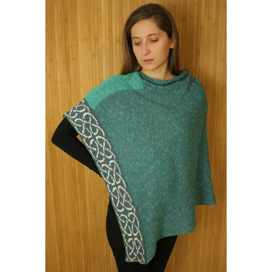 Silk & Linen Wallace Shawl - Spearment - Cosy Essentials