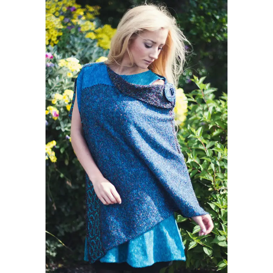 Silk & Linen Wallace Shawl - Ocean - Cosy Essentials