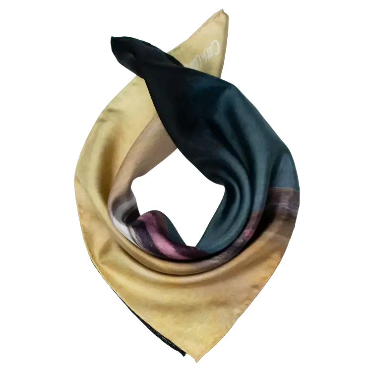 Silk scarf - The Isle of Uist - Small 17.5’’ x - Scarves