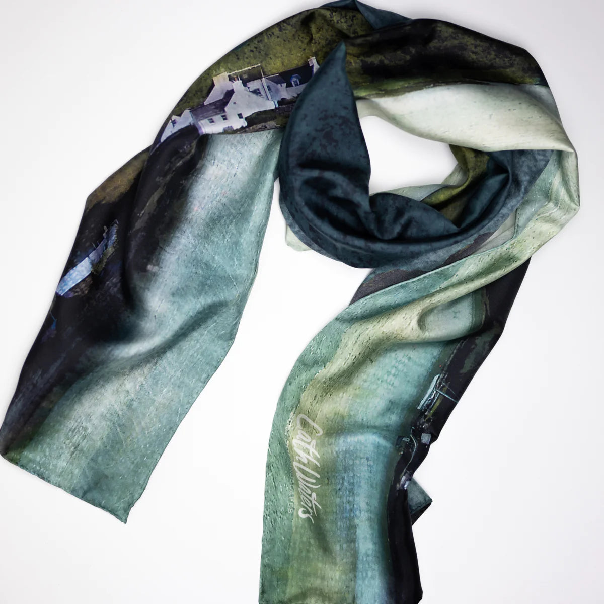 Silk scarf - Plockton | Cath Waters | Scottish Creations
