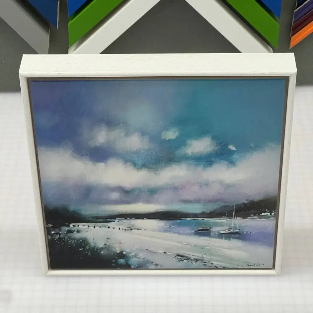 Silver Sands of Morar Framed Tile - Scottish Home