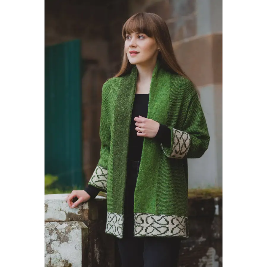Skye Jacket in Clover Merino Wool - Cosy Essentials