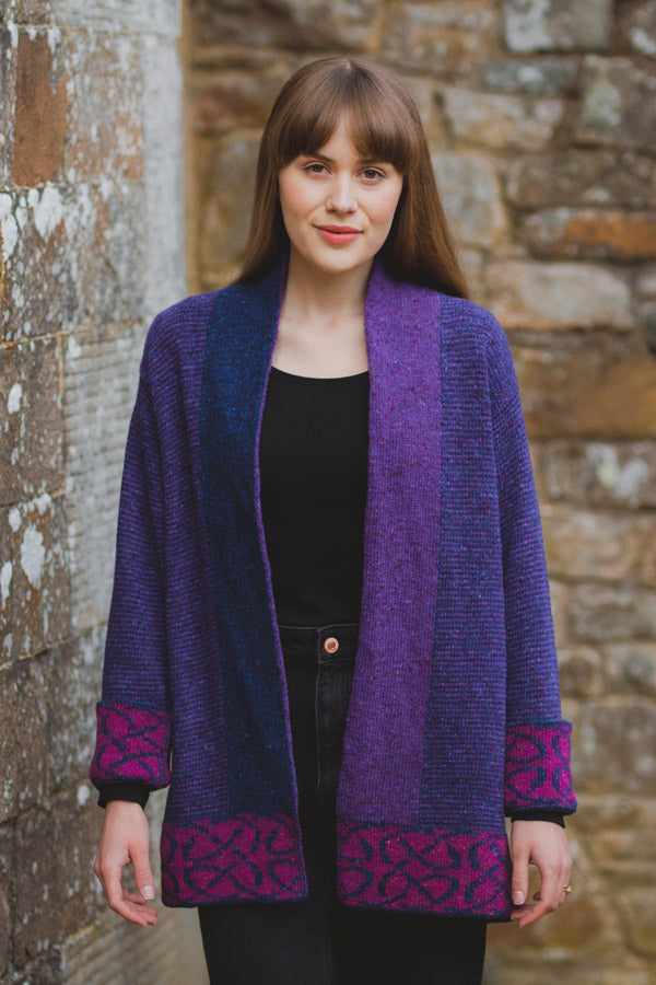 Skye Jacket in Grape Merino Wool | Bill Baber | Scottish Creations