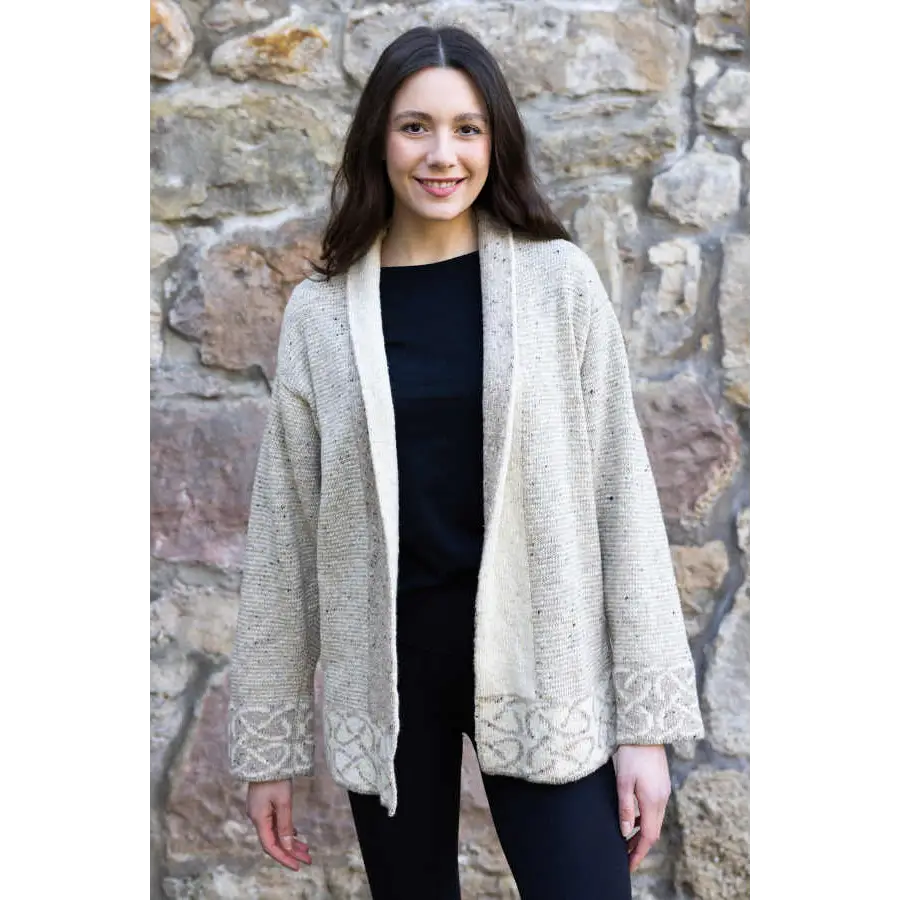 Skye Jacket in Oat Merino Wool - Cosy Essentials