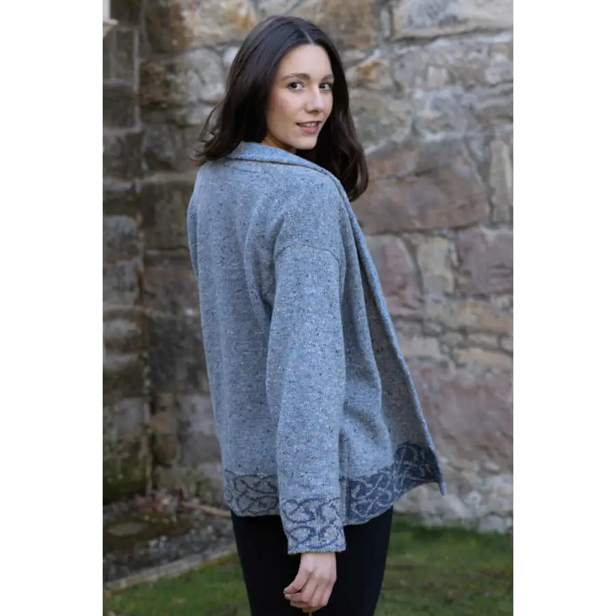 Skye Jacket in Sleet Merino Wool - Cosy Essentials