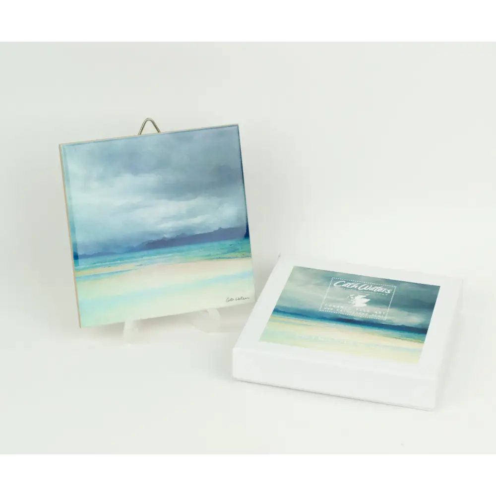 Skye & Raasay from Applecross Ceramic Tile - Scottish Home