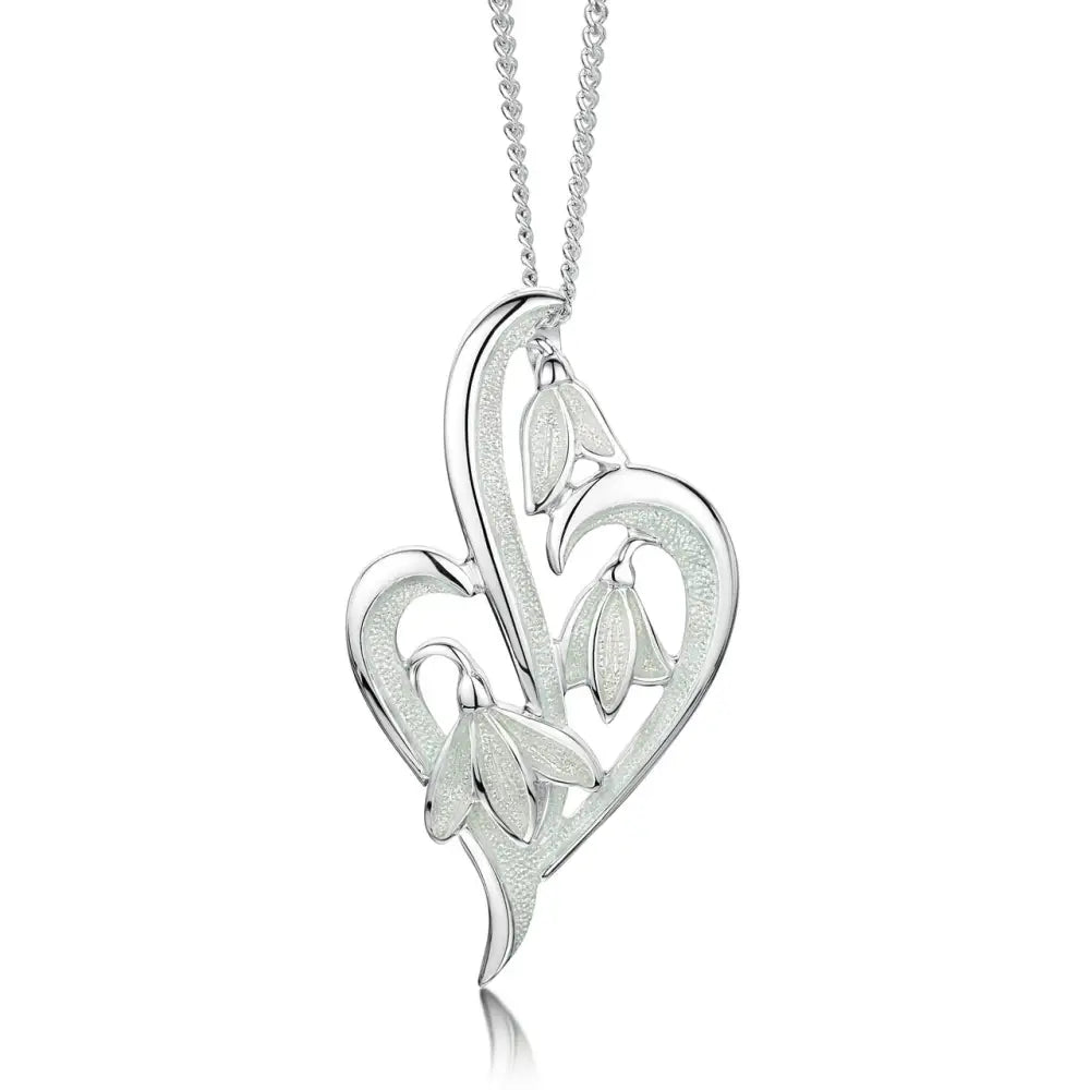 Snowdrop 3-leaf Pendant - Necklace