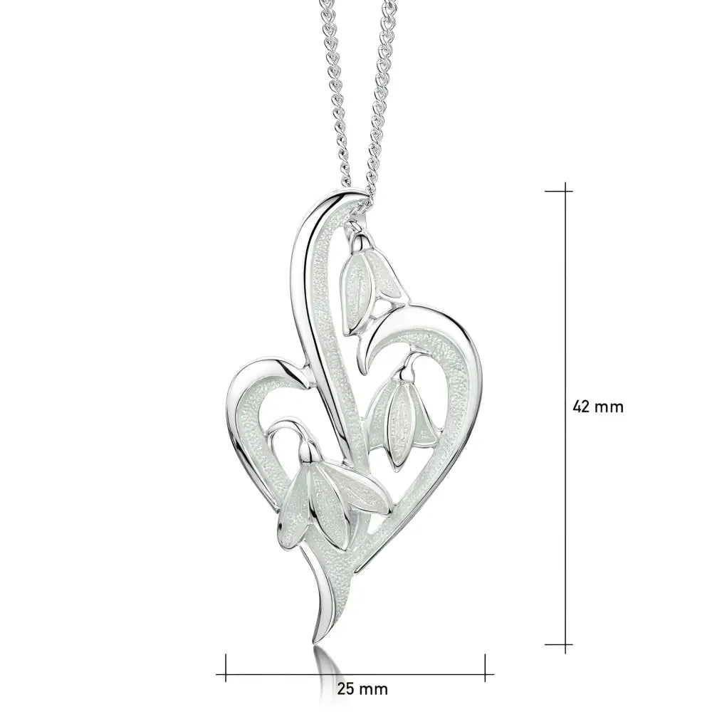Snowdrop 3-leaf Pendant - Necklace
