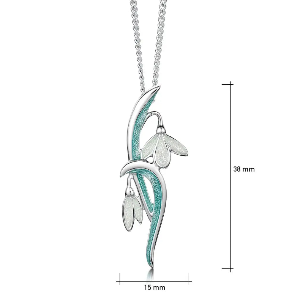 Snowdrop Slender Necklace - 16’’ - 18’’ - Scottish Jewelry