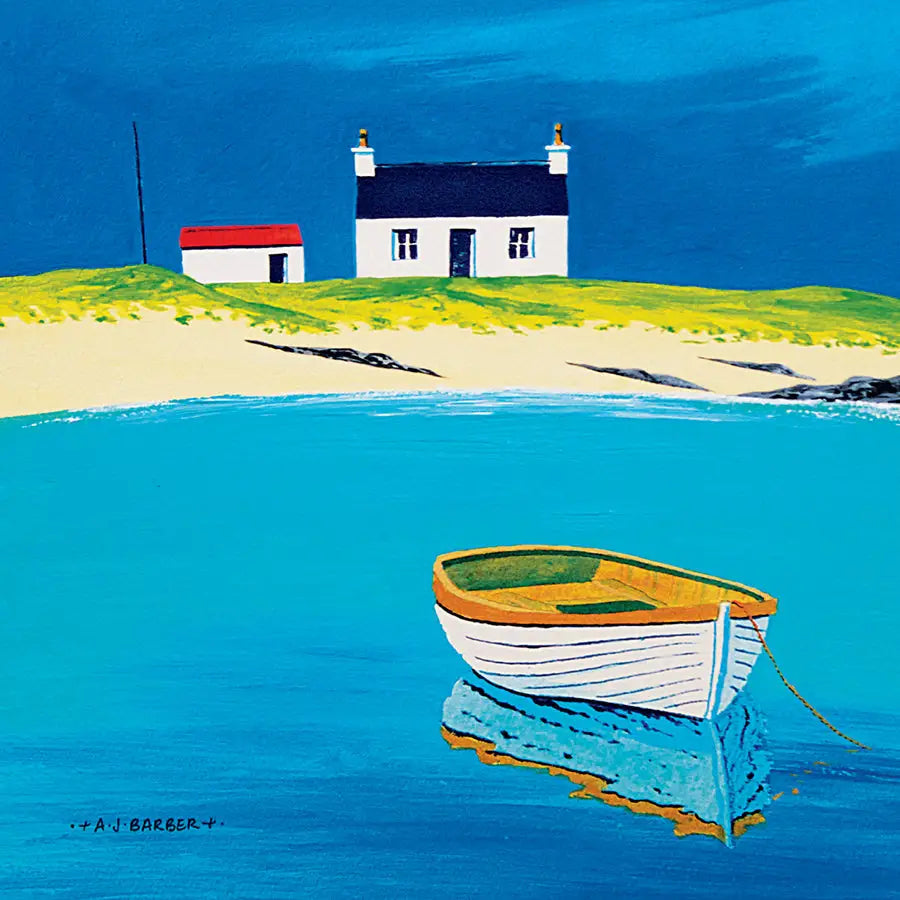 South Uist Croft Card - Scottish Art