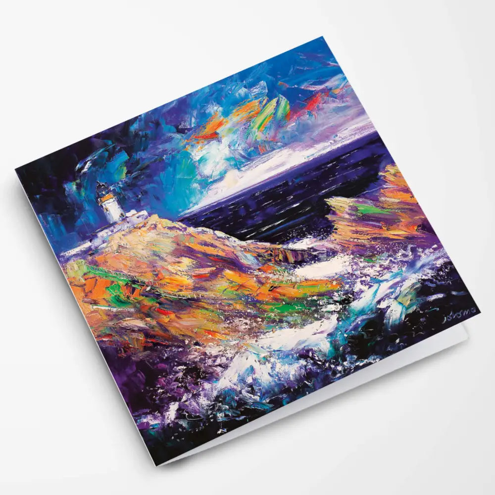 Storm Brewing Muckle Flugga Shetland Card - Scottish Art