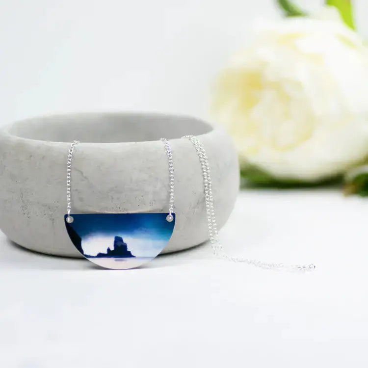 Talisker Silver & Aluminum Necklace - Scottish Jewelry