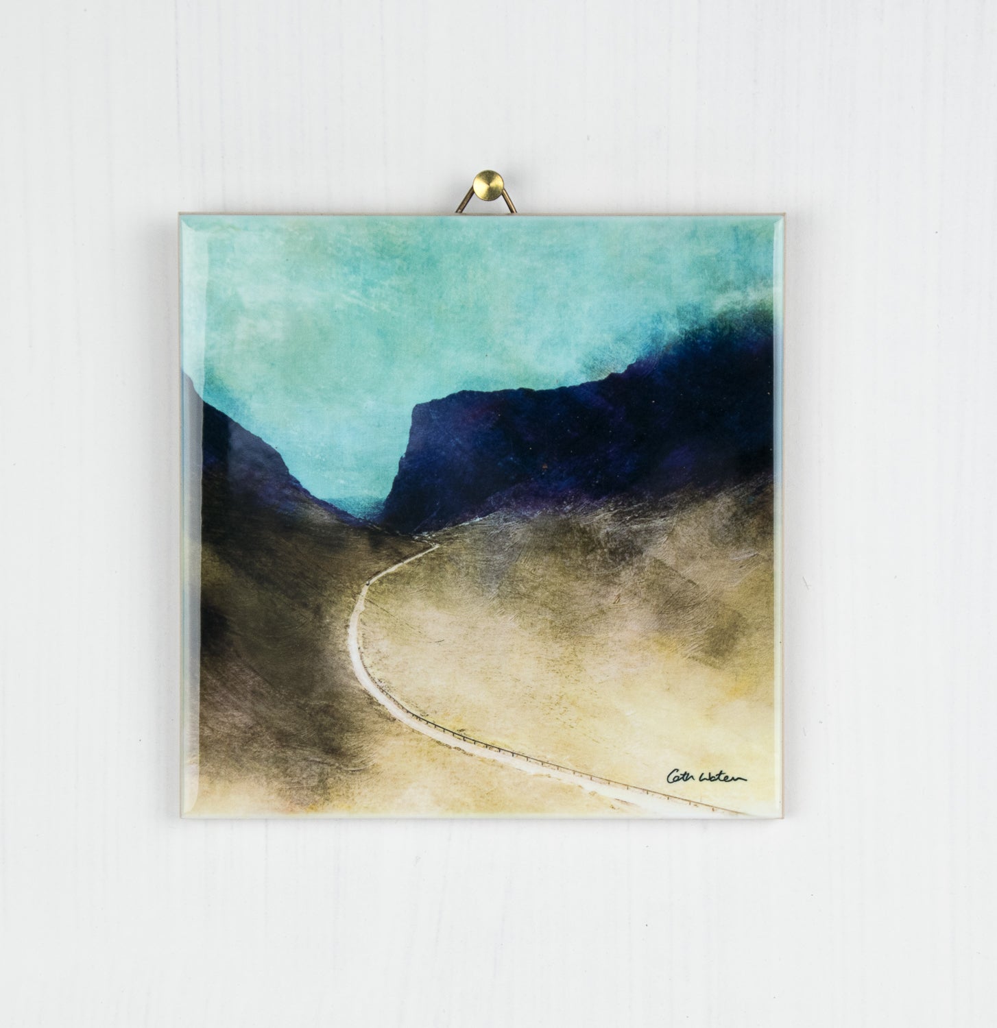The Bealach Na Ba from Applecross Ceramic Tile | Cath Waters | Scottish Creations
