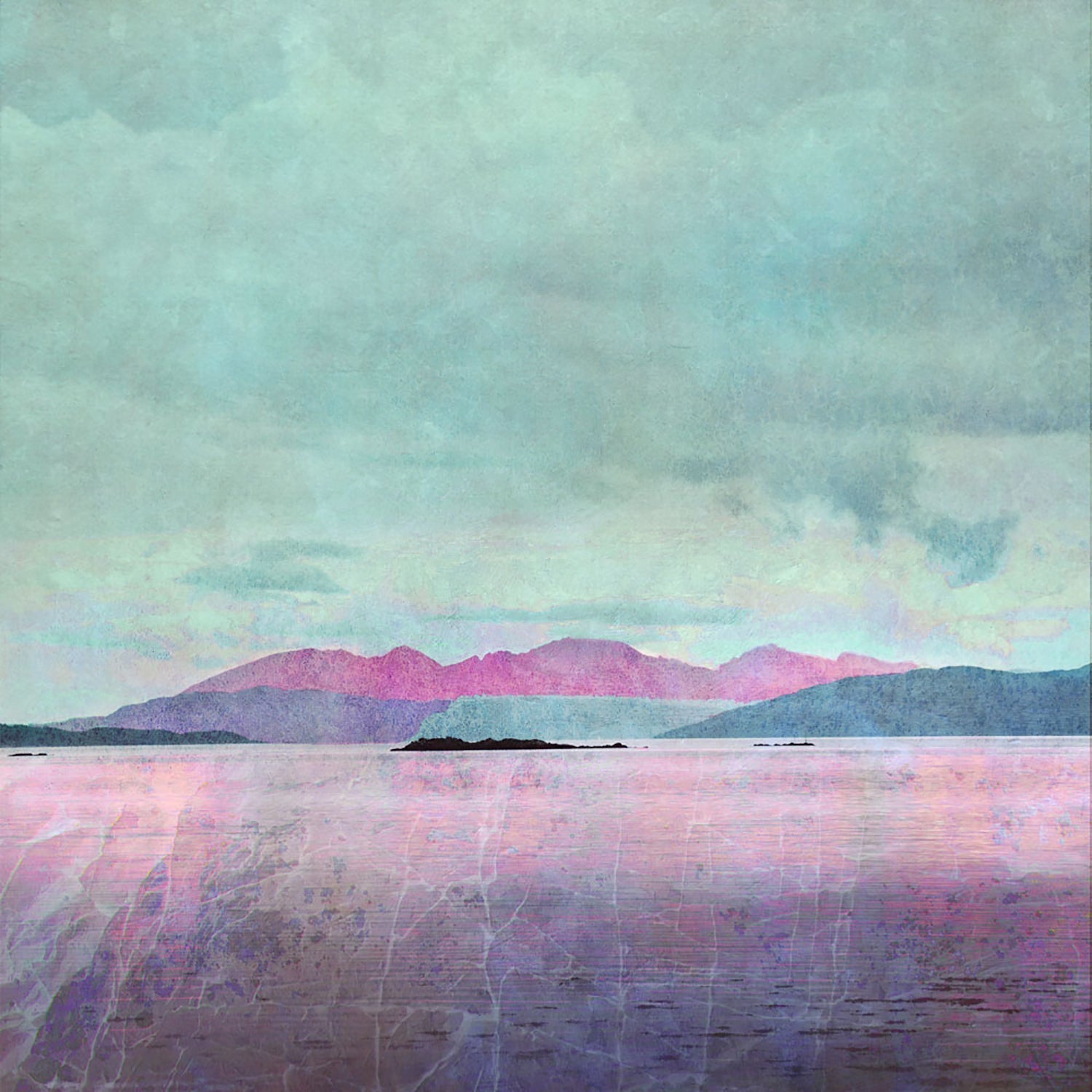 The Isle of Arran, over the Sound of Bute Print | Cath Waters | Scottish Creations