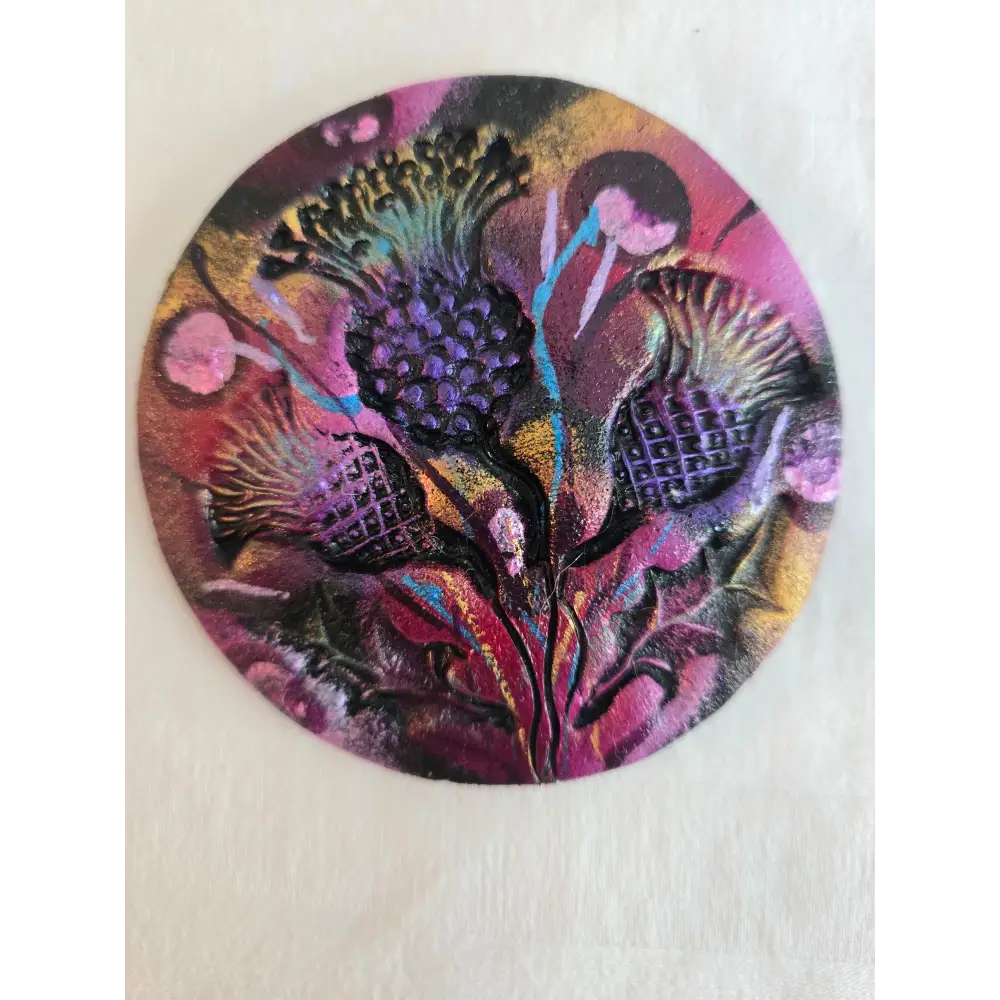 Thistle Wrap Pins - Purples & Gold - Cosy Essentials