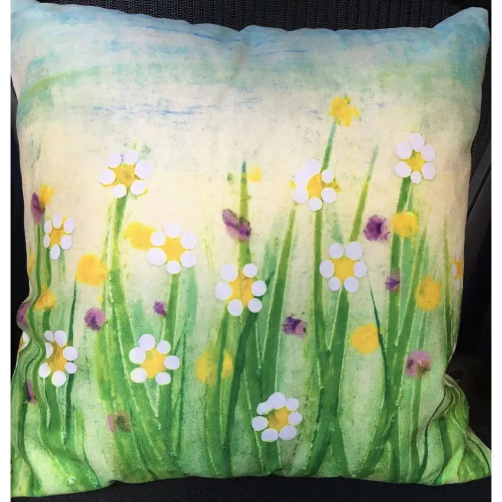 Thistles & Daisys Pillow - Scottish Home