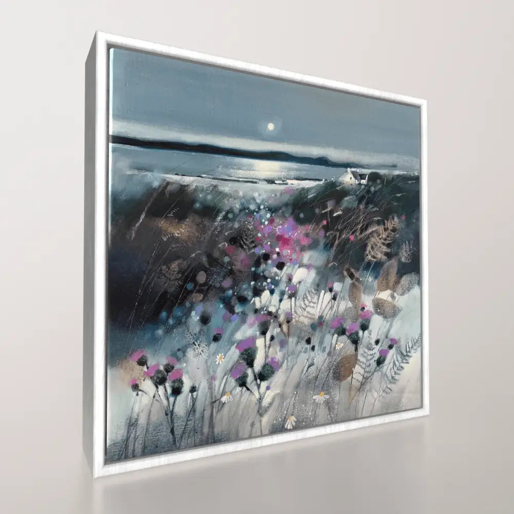 Thistles Kintyre Framed Tile - Scottish Home