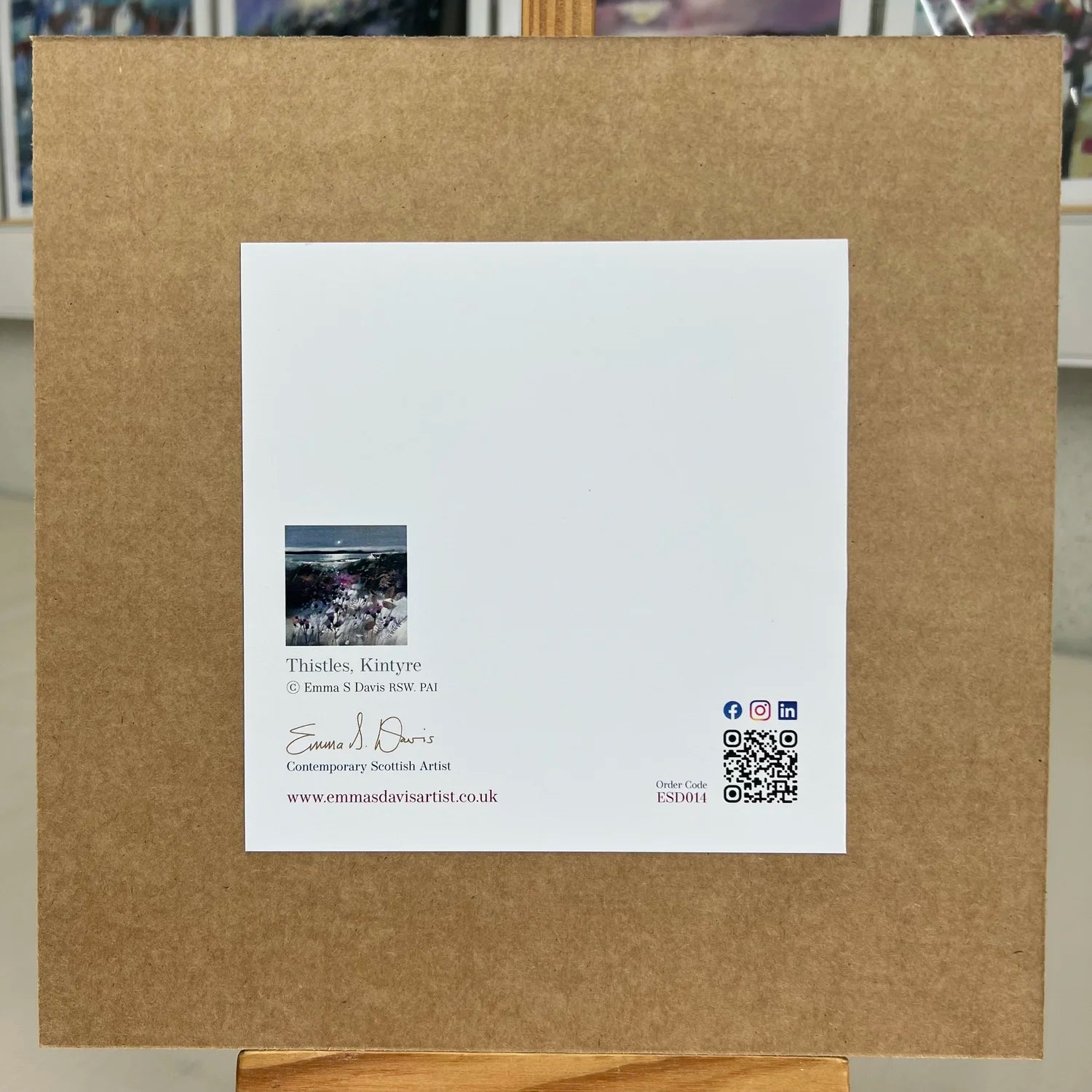 Greeting Card 'Thistles, Kintyre'